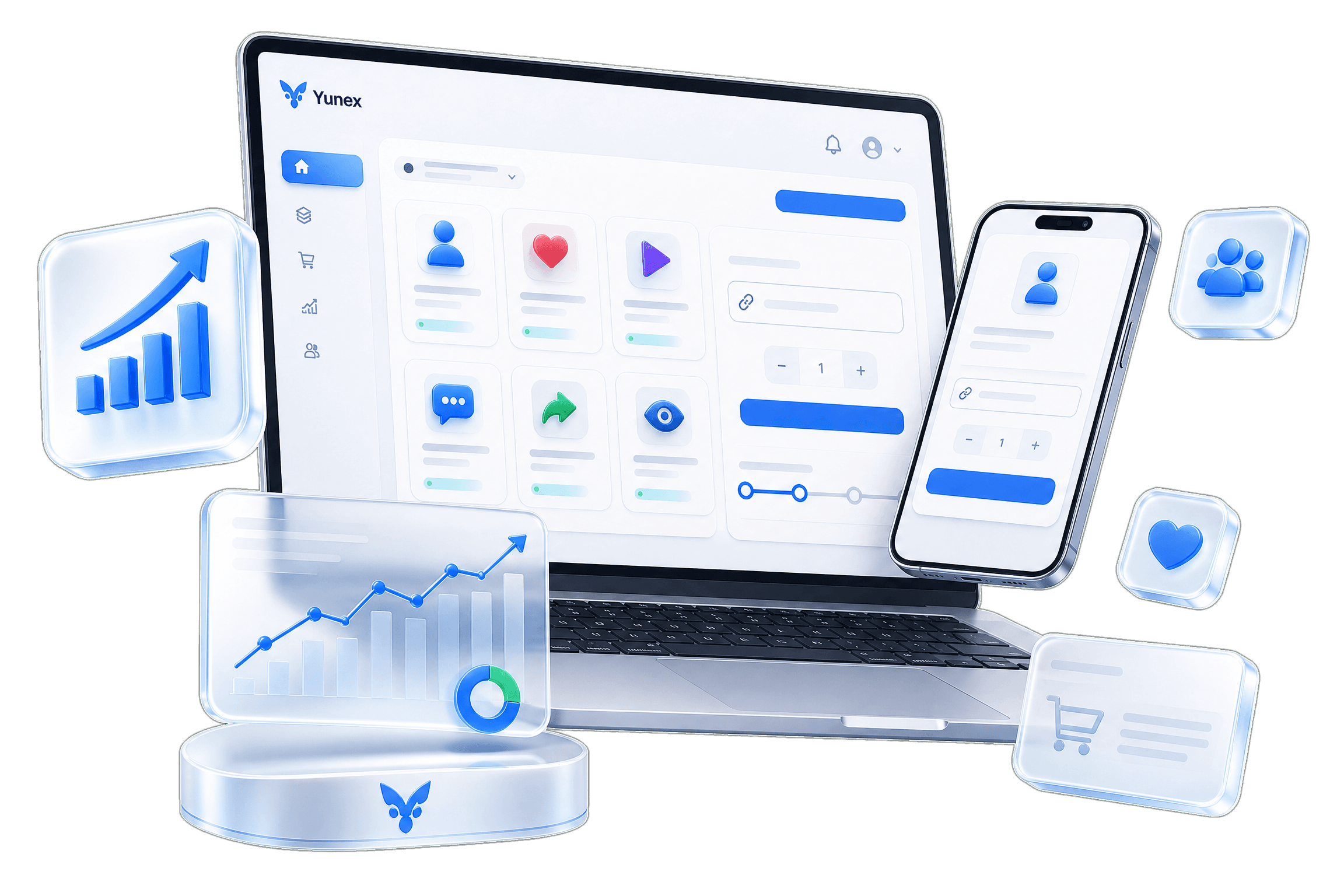 معاينة منصة Yunex للخدمات الرقمية